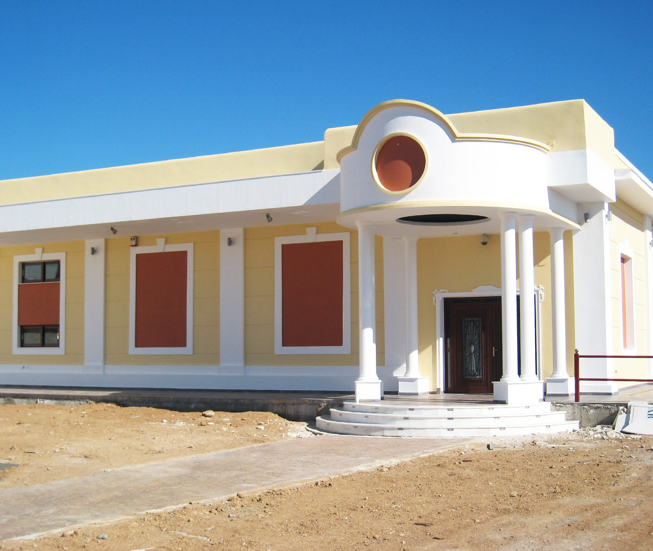Reception hall construction in Megara