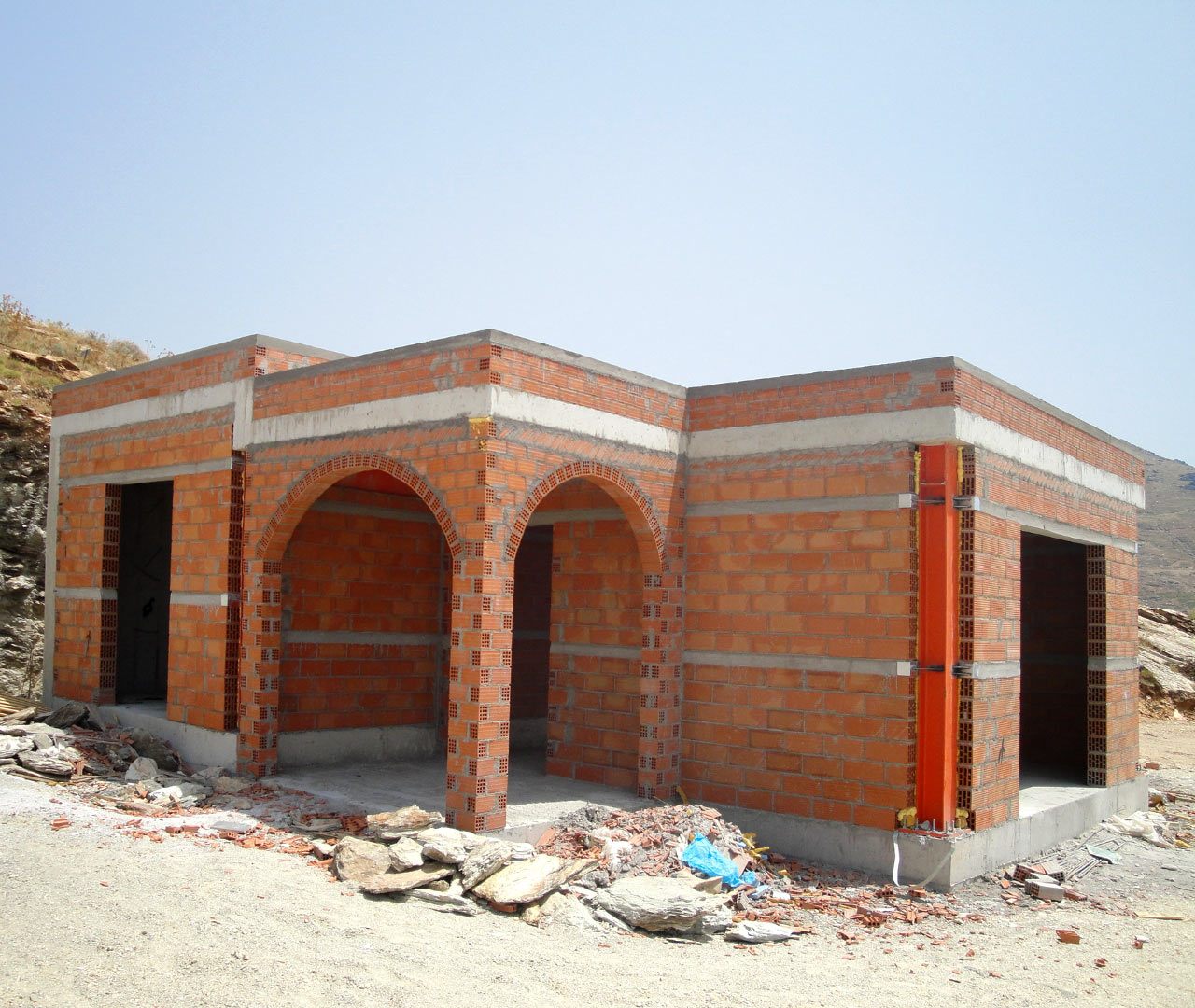 construction of a detached house in Karystos Smart Building