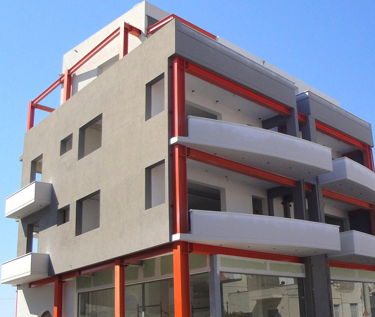 Construction of an apartment building in Megara Attica