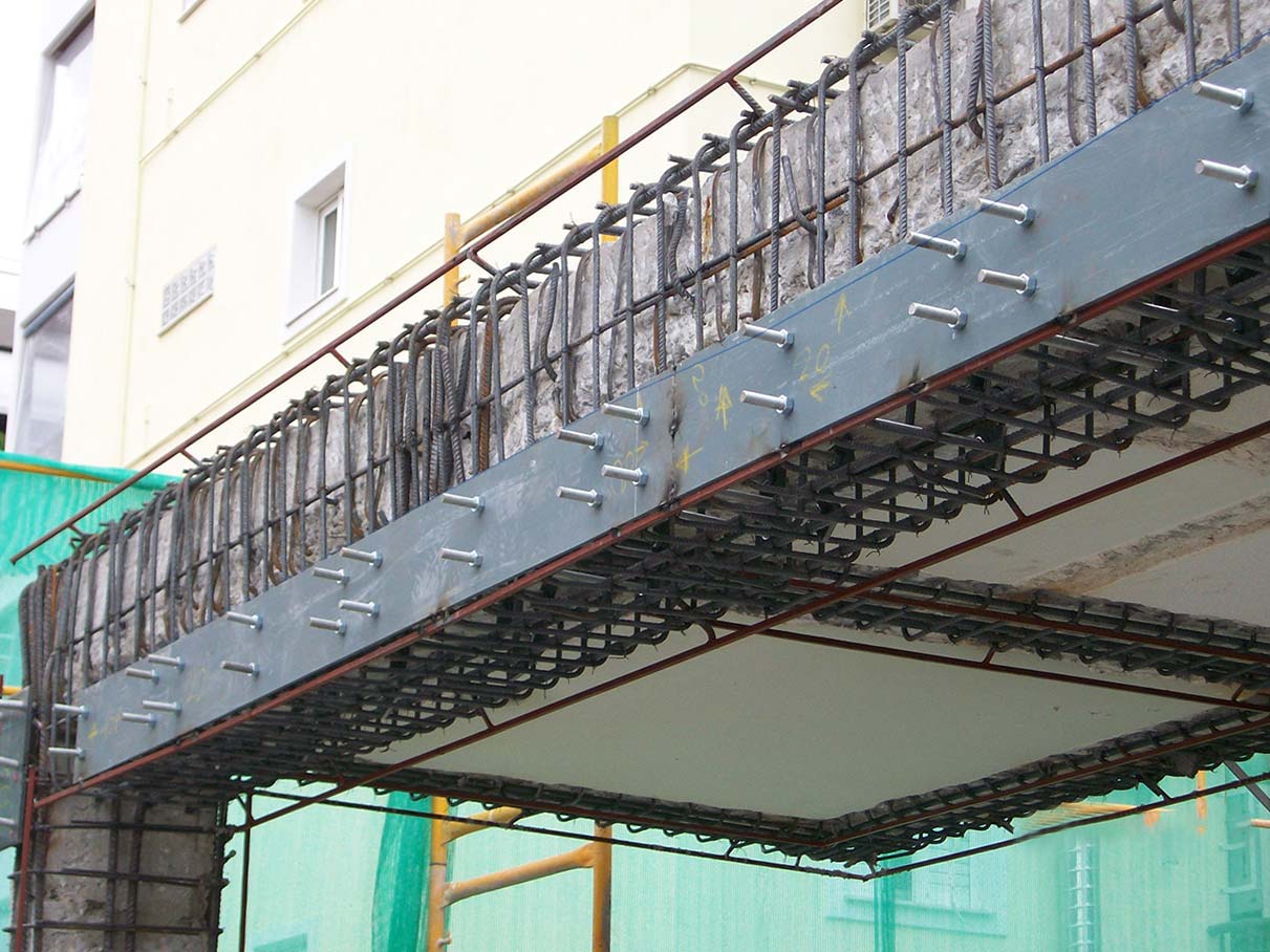 Structural strengthening in existing buildings