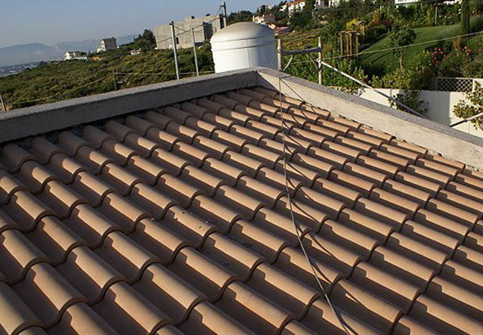 Ceramic Tile roof installation